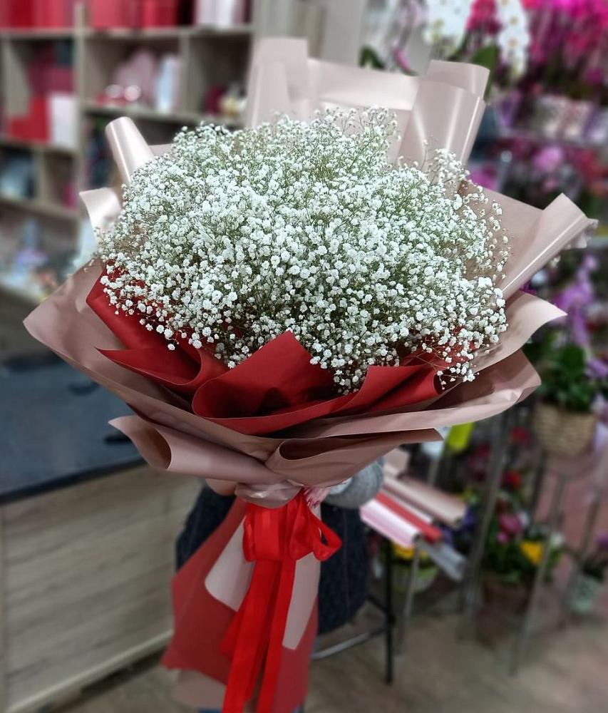 Букет Белые хлопья в Новоживотинном Букет цветов из: Гипсофила в Новоживотинном