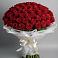 Букет 101 Красная роза Блэк Мэджик в Новоживотинном