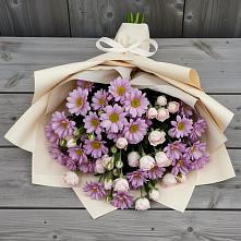 Букет цветов из:  Розы и Хризантемы в Новоживотинном