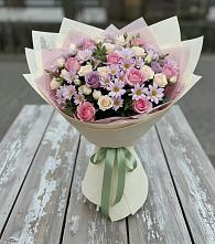 Букет цветов из:  Розы и Хризантемы #REPLACE_PRED# Новоживотинном