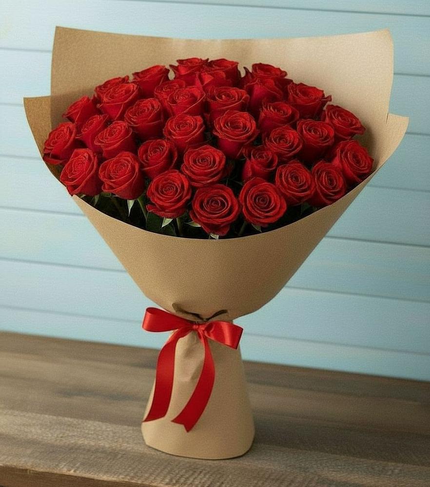 Букет Красные розы Милано в Новоживотинном