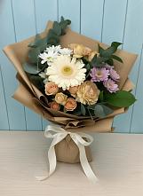 Букет цветов из:  Герберы и Хризантемы в Новоживотинном