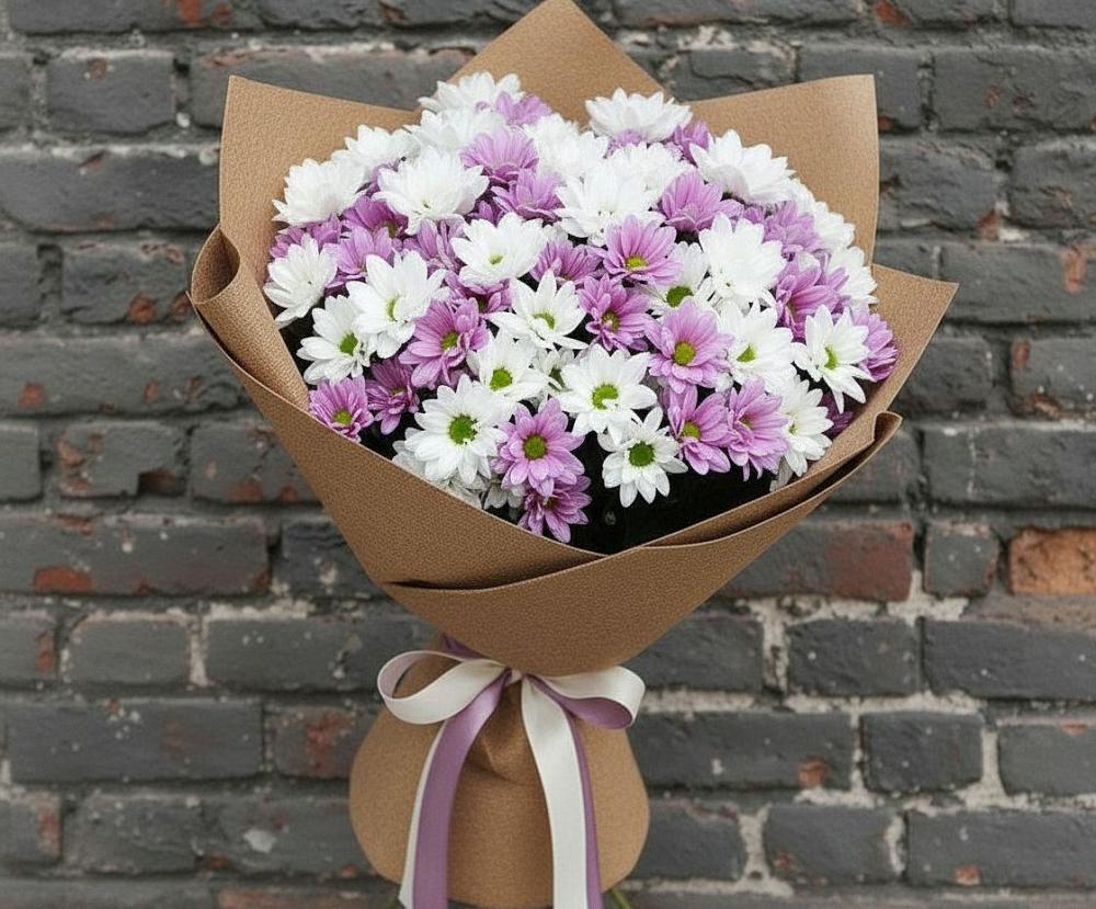 Букет цветов из: Хризантемы в Новоживотинном