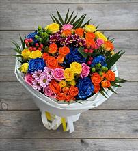 Букет цветов из:  Розы и Хризантемы #REPLACE_PRED# Новоживотинном