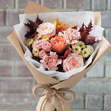 Букет цветов из:  Гвоздики, Хризантемы и Розы в Новоживотинном