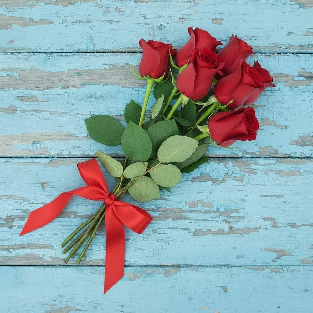 Букет Красные розы в Новоживотинном