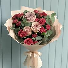 Букет цветов из:  Гвоздики и Розы в Новоживотинном