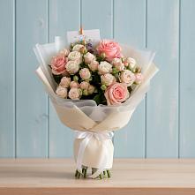 Букет цветов из:  Розы #REPLACE_PRED# Новоживотинном