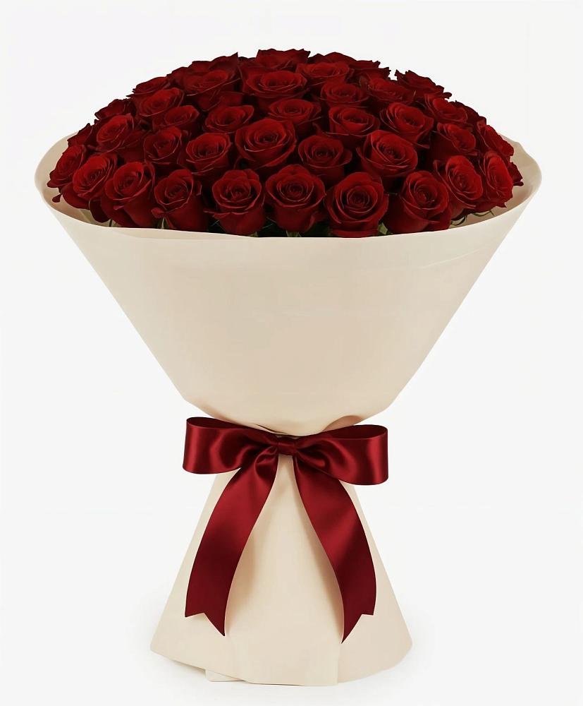 Букет 101 Бордовая роза Блэк Бакарра в Новоживотинном