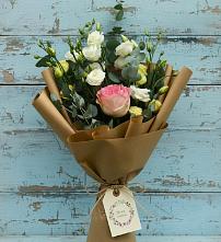 Букет цветов из:  Розы и Лизиантусы #REPLACE_PRED# Новоживотинном