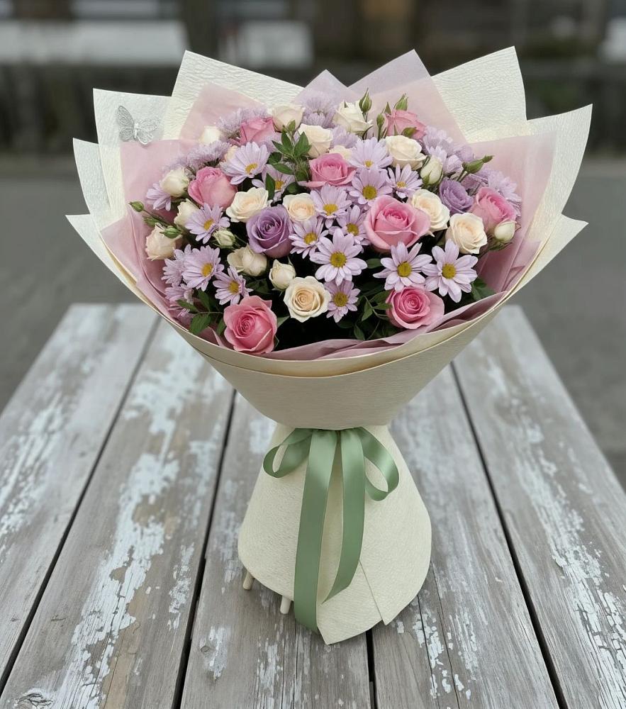 Букет цветов из: Розы и Хризантемы в Новоживотинном