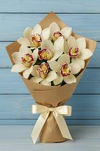 Букет цветов из:  Орхидеи и Розы в Новоживотинном