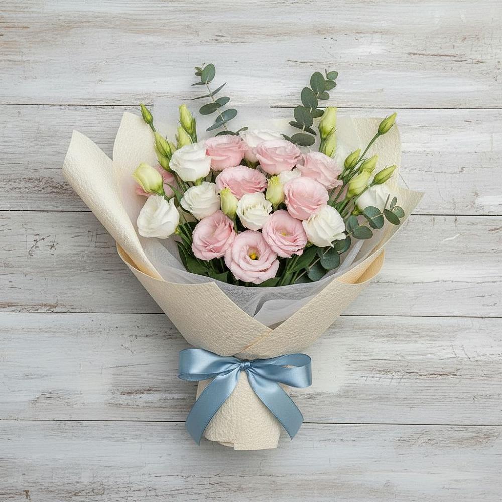 Букет цветов из: Лизиантусы в Новоживотинном