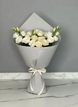 Букет цветов из:  Розы и Лизиантусы в Новоживотинном